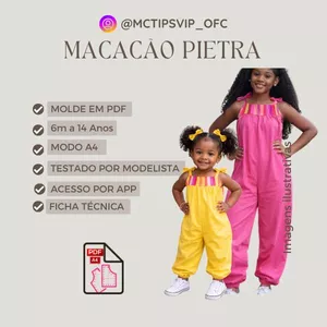 Imagem de capa para o Ebook MOLDE EM PDF_A4_MACACÃO INFANTIL PIETRA 