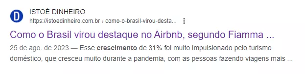  Como o Brasil virou destaque no Airbnb, segundo Fiamma ... ISTOÉ DINHEIRO https://istoedinheiro.com.br › como-o-brasil-virou-desta...