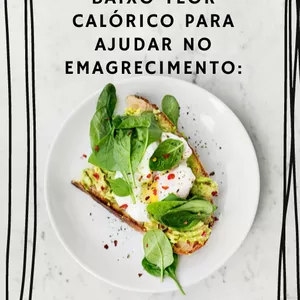 Imagem de capa para o Ebook 10 receitas saudáveis e de baixo teor calórico para ajudar no emagrecimento