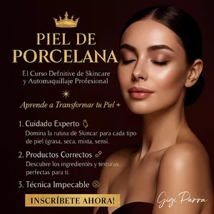 Imagen de portada para Curso online Piel de Porcelana: El Método que Transforma tu Skincare en un Maquillaje Impecable