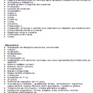 Imagem de capa para o Ebook apostila português e matematica básica para concursos