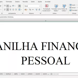 Imagem de capa para o Curso online PLANILHA FINANCEIRA PESSOAL SIMPLES
