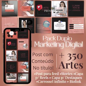 Imagem de PACK DUPLO MARKETING DIGITAL  criado por Tatiane Silva  na hotmart