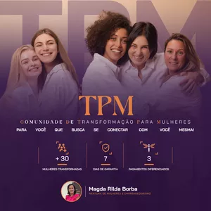 Imagem de capa para o Curso online TPM: Comunidade de Transformação para Mulheres