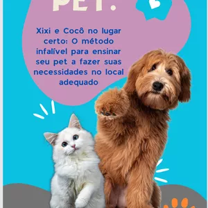 Imagem de capa para o Ebook PET: Xixi e Cocô no lugar certo: O método infalível para ensinar seu pet a fazer suas necessidades no local adequado