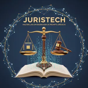 Imagem de capa para o Ebook JurisTech: Masterclass em Engenharia de Prompts para Ciências Jurídicas