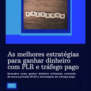 Imagem de capa para o Ebook Como ganhar dinheiro com PLR e tráfego pago 