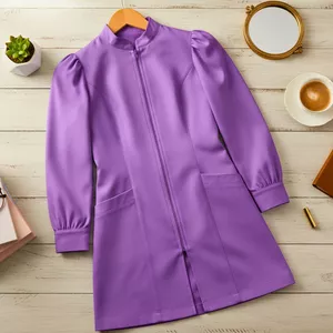 Imagem de capa para o Ebook MOLDE JALECO FEMININO GOLA PADRE E MANGA BUFANTE REF 1626 - GRADE DO PP AO G5