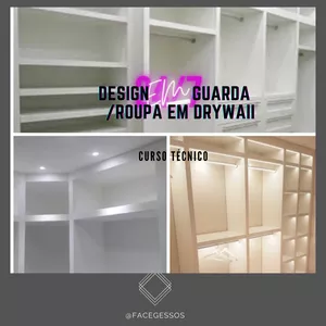Curso ( DESIGNE EM GUARDA/ROUPA DE DRYWALL) TÉCNICO ( CURSO  ATUALIZADO.)