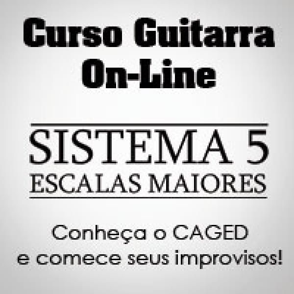 Imagem de Sistema 5 das Escalas Maiores CAGED criado por Guitar Licks - Escola de Guitarra On-line na hotmart