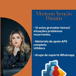 Imagem de capa para o Curso online ''DESCOMPLICANDO A APS (POSTO DE SAÚDE) PARA INICIANTES” Com Dra Scarlat Ohara