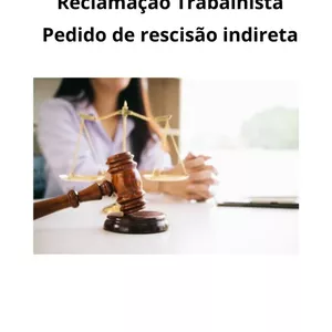 Imagem de capa para o Ebook Modelo de Petição Inicial Trabalhista Pedido de Rescisão Indireta
