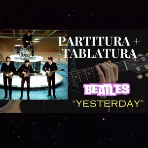 Imagem de capa para o Ebook YESTERDAY - Partitura &amp; Tablatura (violão 6 cordas)