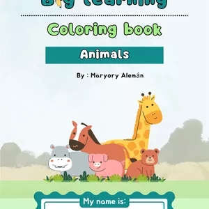 Cover image for Ebook Tiny words, Big learning - Coloring book