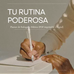 Imagen de portada para Ebook Tu Rutina Poderosa: 30 días para tener el control