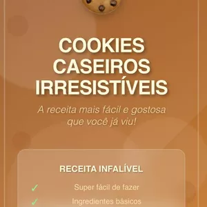 Imagem de capa para o Ebook COOKIES CASEIROS E IRRESISTÍVEIS