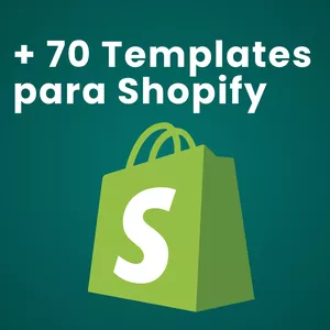 Imagem de capa para o Curso online 70 Templates para Shopify
