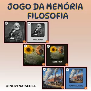 Imagem de capa para o Ebook Jogo da Memória de Filosofia