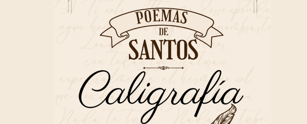 CALIGRAFÍA poemas de Santos