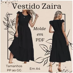 Imagem de capa para o Curso online Vestido Zaíra / Molde em PDF