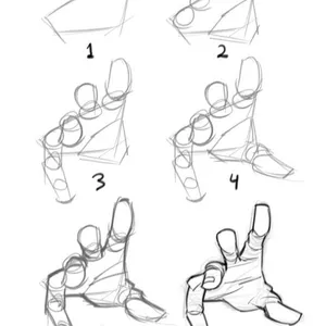 Desenho de figuras para iniciantes - como desenhar mãos, JW Learning