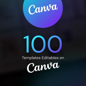Imagen de portada para Curso online 100 Templates Editables en Canva