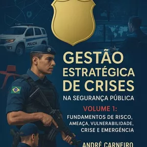 Imagem de capa para o Ebook Gestão Estratégica de Crises na Segurança Pública – Volume 1: Fundamentos de Risco, Ameaça, Vulnerabilidade, Crise e Emergência