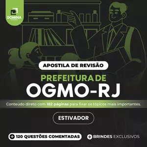Imagem de capa para o Ebook Apostila Revisão Concurso OGMO RJ 2025 Estivador IDCAP