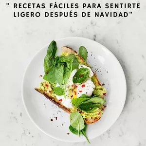 Imagen de portada para Ebook  Recetas Fáciles para Sentirte Ligero Después de Navidad"