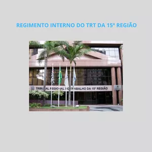 Imagem de capa para o Curso online REGIMENTO INTERNO DO TRIBUNAL DA 15ª REGIÃO