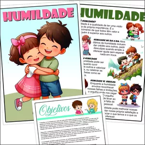 Imagem de capa para o Ebook Atividades sobre a Humildade