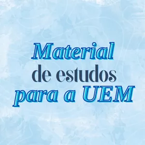 Imagem de capa para o Ebook Material de estudos UEM 2024