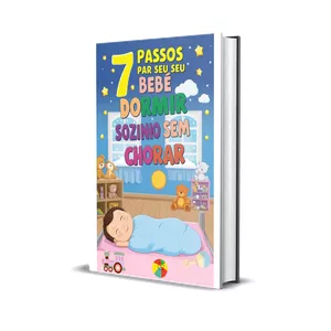 Imagem de capa para o Ebook 7 passos para seu Bebê Dormir Sozinho sem Chorar