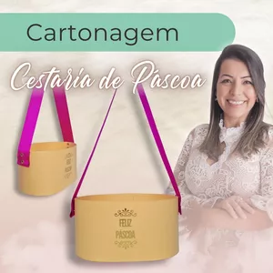 Imagem de capa para o Curso online Curso Cestaria de Páscoa | Cartonagem com Lilian Simeoni