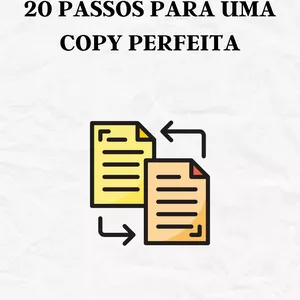 Imagem de capa para o Ebook 20 PASSOS PARA UMA COPY PERFEITA