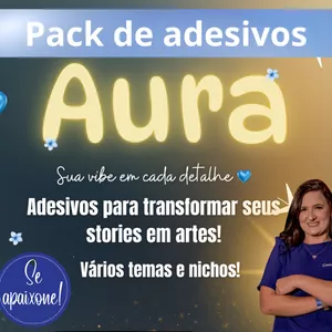 Pack de adesivos Aura por SAMANTTA FELIPPE DE LEMOS