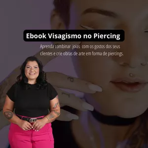 Imagem de capa para o Ebook Visagismo no Piercing