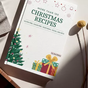 Cover image for Ebook +100 Christmas keto gluten free. sugar free, vegan and healthy recipes