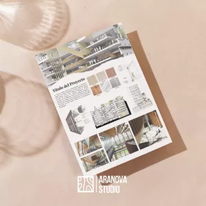 Imagen de portada para Curso online  Plantilla de presentación de diseño de diseño de interiores/ Arquitectura