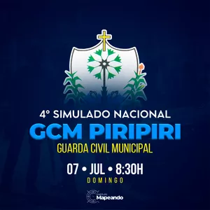 Imagem de capa para o Curso online 4º SIMULADO NACIONAL - GCM PIRIPIRI