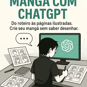 Imagem de capa para o Ebook Como Criar um Mangá com Inteligência Artificial