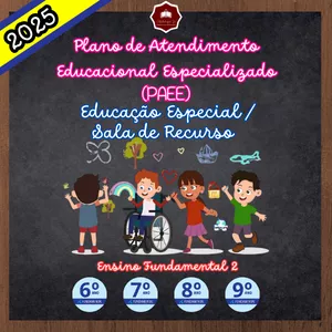 Imagem de capa para o Ebook PLANOS DE ATENDIMENTO EDUCACIONAL ESPECIALIZADO (PAEE) - EDUCAÇÃO ESPECIAL E SALA DE RECURSO  - FUNDAMENTAL 2