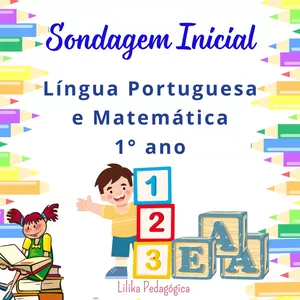 Imagem de capa para o Ebook Sondagem Inicial - Língua Portuguesa e matemática - 1º ano