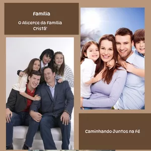 Imagem de capa para o Ebook O Alicerce da Família Cristã,  Caminhando Juntos na Fé,  Vida em Família. 