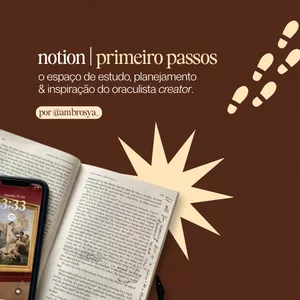 Imagem de capa para o Curso online Primeiros passos | Notion para oraculistas