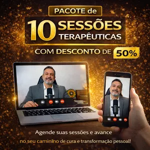Imagem de capa para o Serviço online Pacote de 10 sessões Terapêuticas Com Desconto de 50%