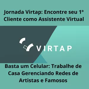 Imagem de capa para o Curso online Assistente Virtual : Jornada Virtap: Encontre seu 1º trabalho online