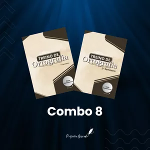 Imagem de capa para o Curso online Combo 8 - Caderno de Treino de Ortografia 1º Semestre e  Caderno de Treino de Ortografia 2º Semestre - Priscila Azevedo