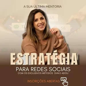 Imagem de capa para o Curso online Mentoria em Grupo para Redes Sociais - MARI D'AMATO