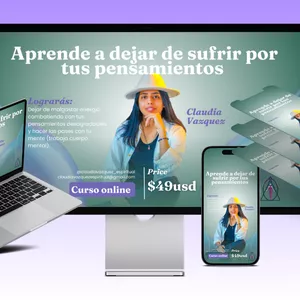 Imagen de portada para Curso online Aprende a deja de sufrir por tus pensamientos 